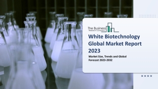 Global White Biotechnology Market 2023 - By Size, Share And Forecast To 2032