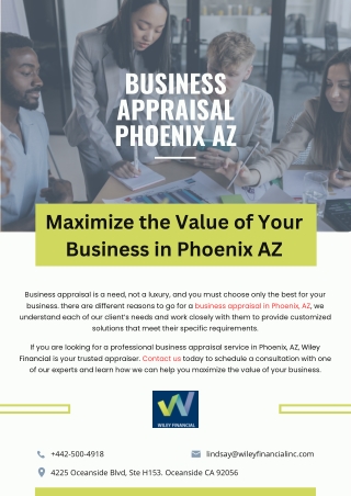 Maximize the Value of Your Business in Phoenix AZ