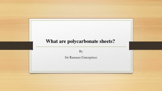 What are polycarbonate sheets