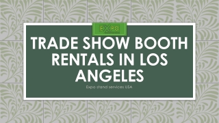 trade show booth rentals in Los Angeles