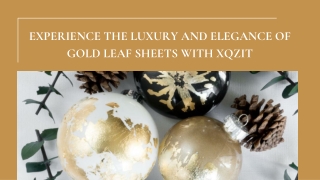 Experience the Luxury and Elegance of Gold Leaf Sheets with xQzit