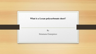 What is a Lexan polycarbonate sheet