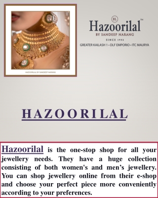 Hazoorilal