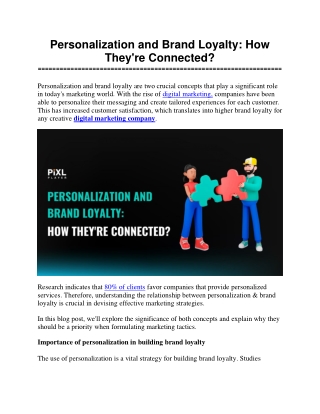 Personalization and Brand Loyalty: How They're Connected?