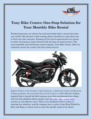 leh bike rental