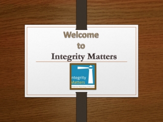 Online Ethics Compliance Elearning Training Module - Integrity Matters