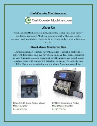 Mixed Money Counting Machine