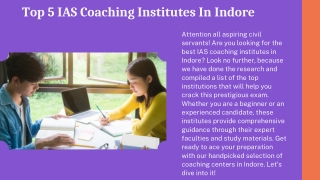 Top 5 IAS Coaching Institutes In Indore (4)