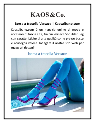 Borsa a tracolla Versace | Kaosalbano.com