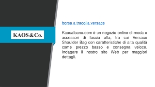 Borsa a tracolla Versace  Kaosalbano.com