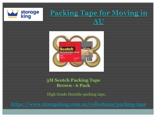 Packing Tape for Moving in AU PPT