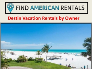 Destin vacation homes by owner