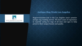 Antique Rug Wash Los Angeles  Rugservicecenter.com