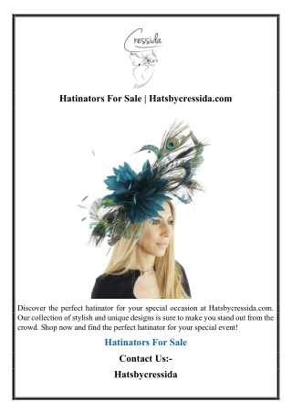 Hatinators For Sale | Hatsbycressida.com