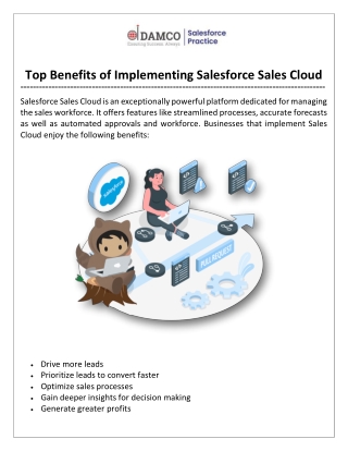 Top Benefits of Implementing Salesforce Sales Cloud