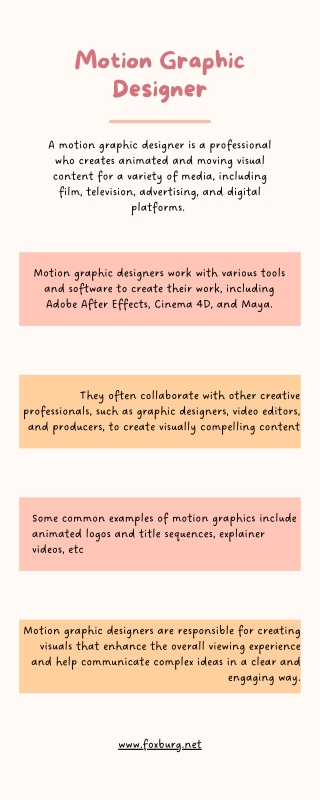Motion Graphic Designer