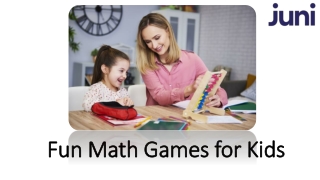 Fun Math Games for Kids by juni learning