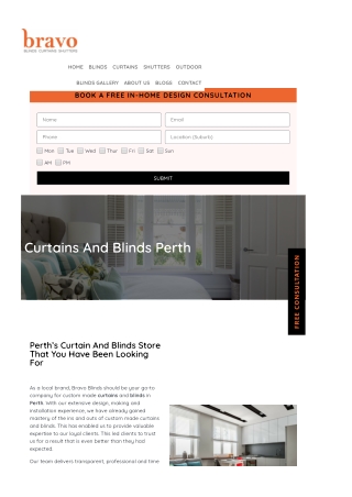 Curtains and Blinds Perth