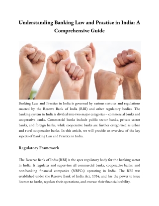 Understanding Banking Law and Practice in India_ A Comprehensive Guide