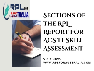 Sections of the RPL Report For ACS IT Skill Assessment