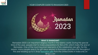 YOUR COMPLETE GUIDE TO RAMADAN 2023