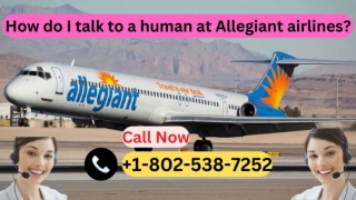 How do I Talk to a Human at Allegiant airlines_