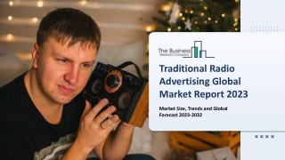 Traditional Radio Advertising Global Market Size, Share, By Type, By Industry Vertical, By End User and Industry Forecas