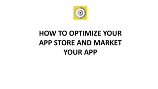 How To Optimize Your App Store And Marketing Your App - Digidarts