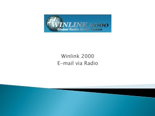 Winlink 2000 E-mail via Radio