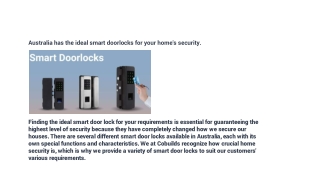 smart doorlock