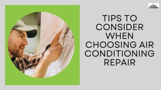 Tips To Consider When Choosing Air Conditioning Repair
