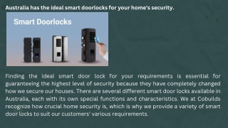 smart doorlock