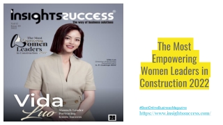 The Most Empowering Women Leaders in Construction 2022