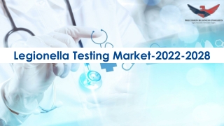 Legionella Testing Market Trends, Overview 2022-28