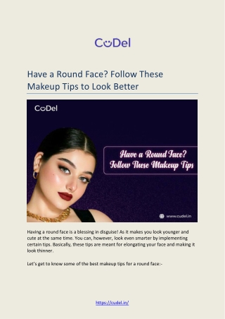 Have a Round Face Follow These Makeup Tips to Look Better