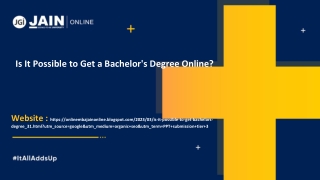 Is It Possible to Get a Bachelor's Degree Online.