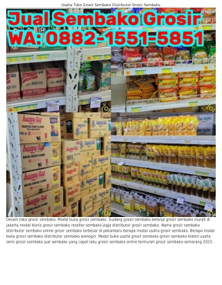 Ô88ᒿ•l55l•585l (WA) Nama Toko Grosir Sembako Grosir Sembako Harga