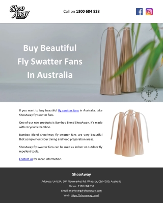 Buy Beautiful Fly Swatter Fans In Australia