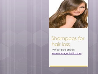 Shampoos for hair loss without side effect