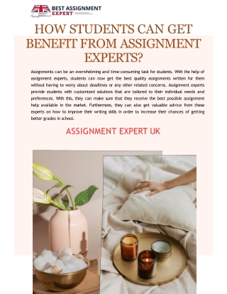 How Students Can Get Benefit from Assignment Experts