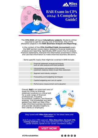 BAR Exam in CPA 2024-A Complete Guide!