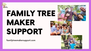 About us Family Tree Maker Support