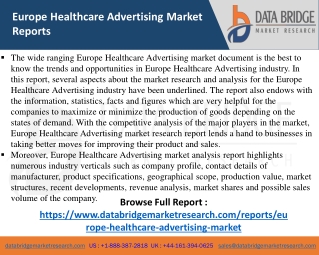 Europe Healthcare Advertising -ICT