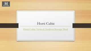 Horti Cubic Vertical Outdoor Storage Shed | Amazon.ca