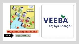 Mayonnaise Companies in India