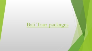 Create the Perfect Bali Tour with the Finest Bali Tour Packages