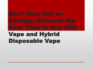 Buy HHC Vape and Hybrid Disposable Vape