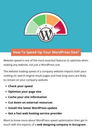 How To Speed Up Your WordPress Site?