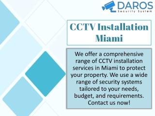 CCTV Installation Miami