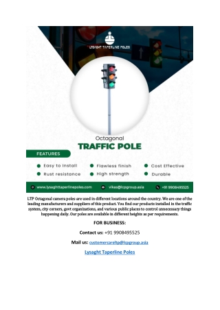 Best traffic poles supplier near me